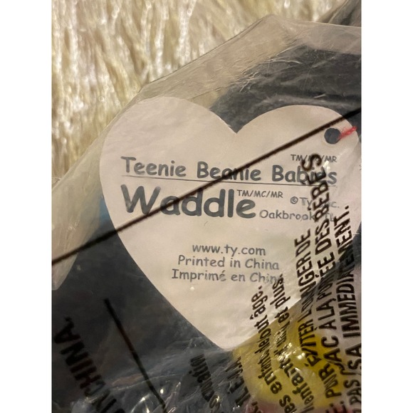 RARE Ty Beanie Baby WADDLE & Teenie Waddles Combo! Investment Quality! ⭐️⭐️⭐️ - Picture 11 of 16